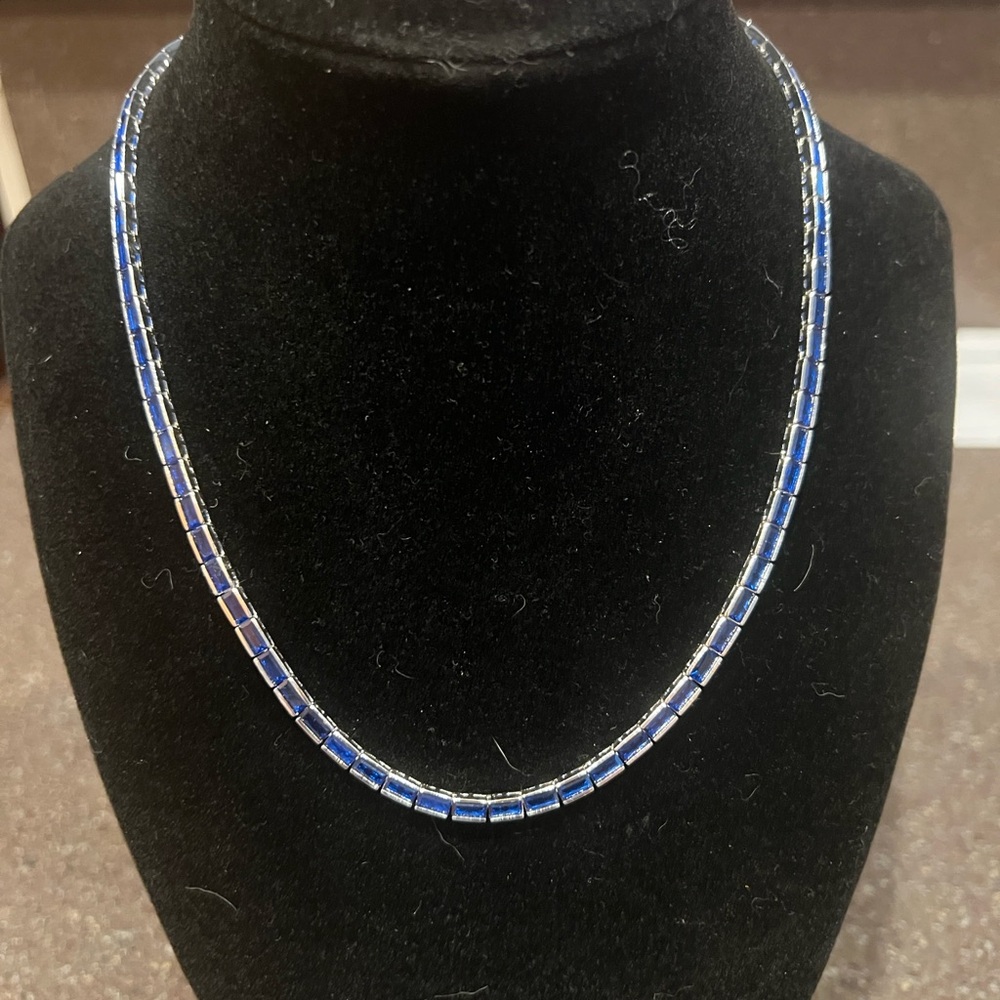 Madewell The Tennis Collection Baguette Crystal 14” Necklace
